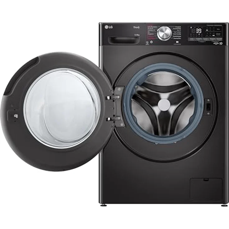 LG V9WD128H2B, Waschtrockner 12-8 kg, 1360 U/min, AI Direct Drive, Schnellwaschgang in 39 Min., mit Dampf, Black Stainless Steel – Bild 5
