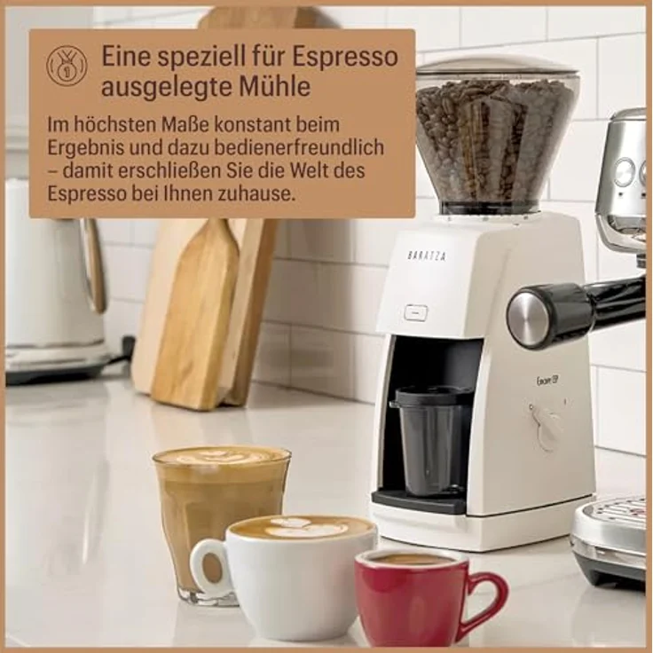 Baratza Encore ESP 230V, Elektrische Kaffeemühle mit zweistufigem Mahlwerk für Espresso und Filterkaffee, Schwarz – Bild 3