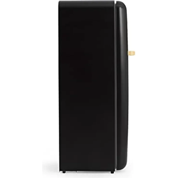 CREATE Retro Fridge 150 Wood, Kühlschrank mit Gefrierfach 281L in Schwarz, 3 Ablagen, Temperaturregelung, 150 cm – Bild 3