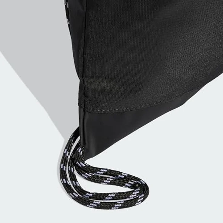 adidas Sportswear POWER GYMSACK, Sportschultasche aus strapazierfähigem Ripstop-Material, schwarz – Bild 4