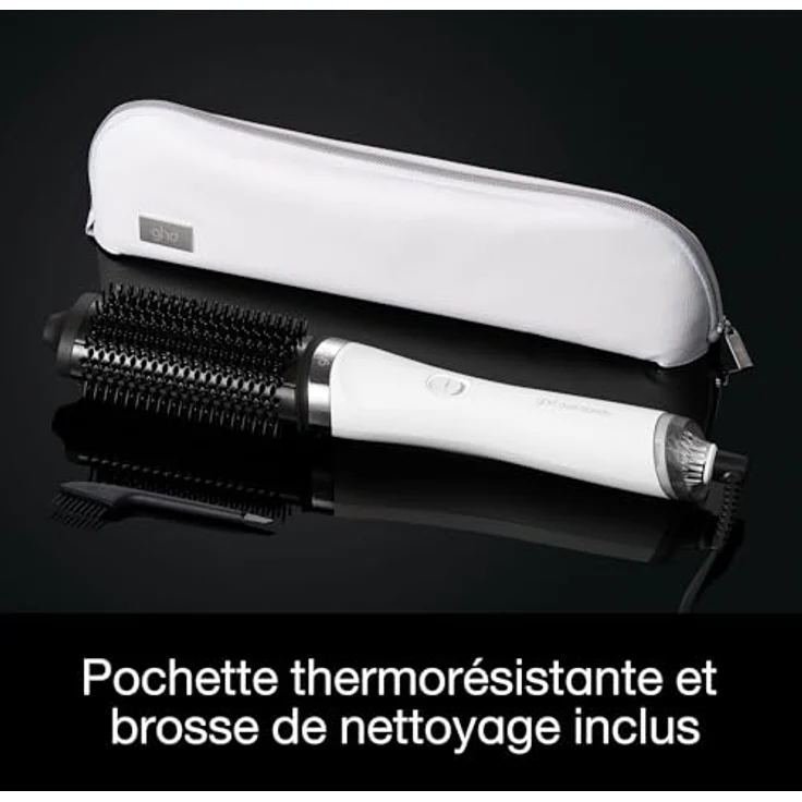 ghd Wet-to-Dry duet blowdry Hair Dryer Brush, 2-in-1 Warmluftbürste mit Heat-Air Xchange Technologie und hitzeresistenter Tasche, weiß – Bild 4