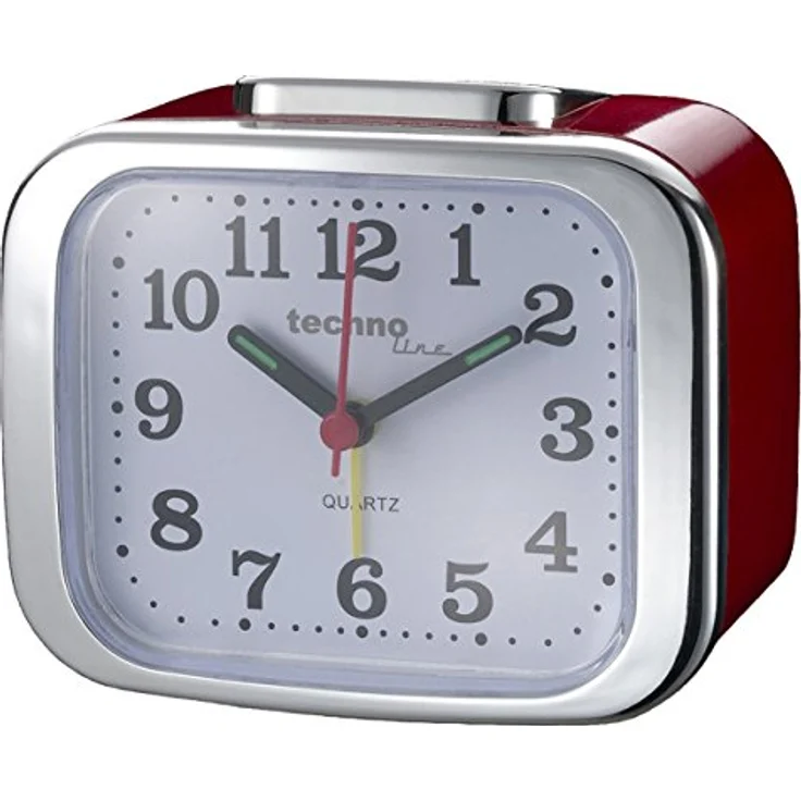 technoline Wecker Modell XL, Quarzuhr mit Beleuchtung und Weckalarm, 110 x 55 x 85 mm – Bild 1