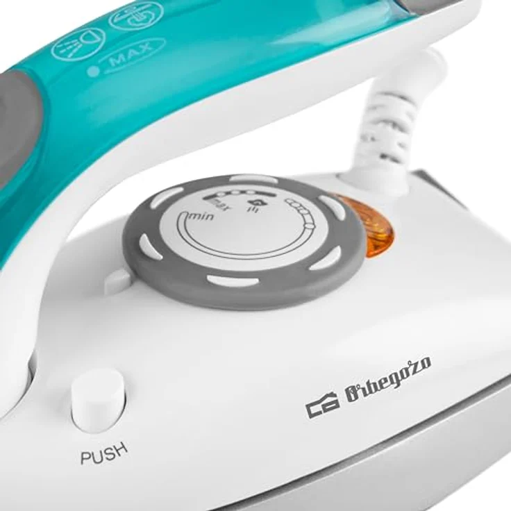 Orbegozo SV 1020, Dampfbügeleisen mit 1100 Watt, Antihaft-Platte, Sprühfunktion, Weiss Blau – Bild 4