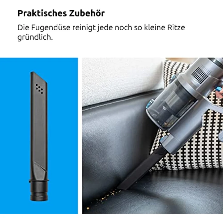 TechniSat VIOLA VC6 – kabelloser Staubsauger (Akku, bis zu 60 min, Saugleistung 25000Pa, Bürstenloser Motor, HEPA 13 Filter, für Auto, Sofa, Fliesen, Echtholz, Vinyl, Teppich, Beutellos, 2,2 Kg) – Bild 4