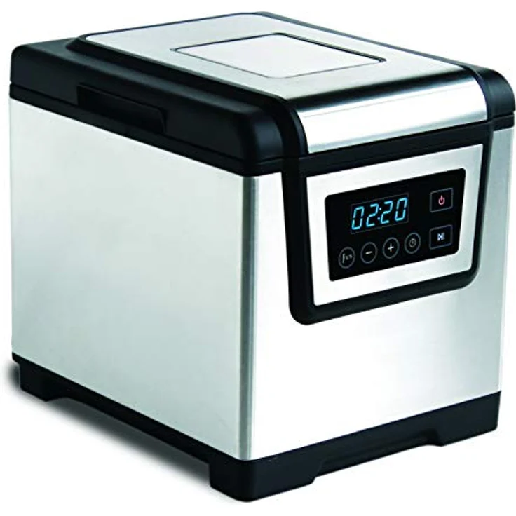 Maxxo SV 06, Professioneller Sous-Vide Kocher 6L, Edelstahl schwarz, 1200W mit Touchscreen, Temperaturoption 25-85 °C, Wasserkreislaufsystem – Bild 1