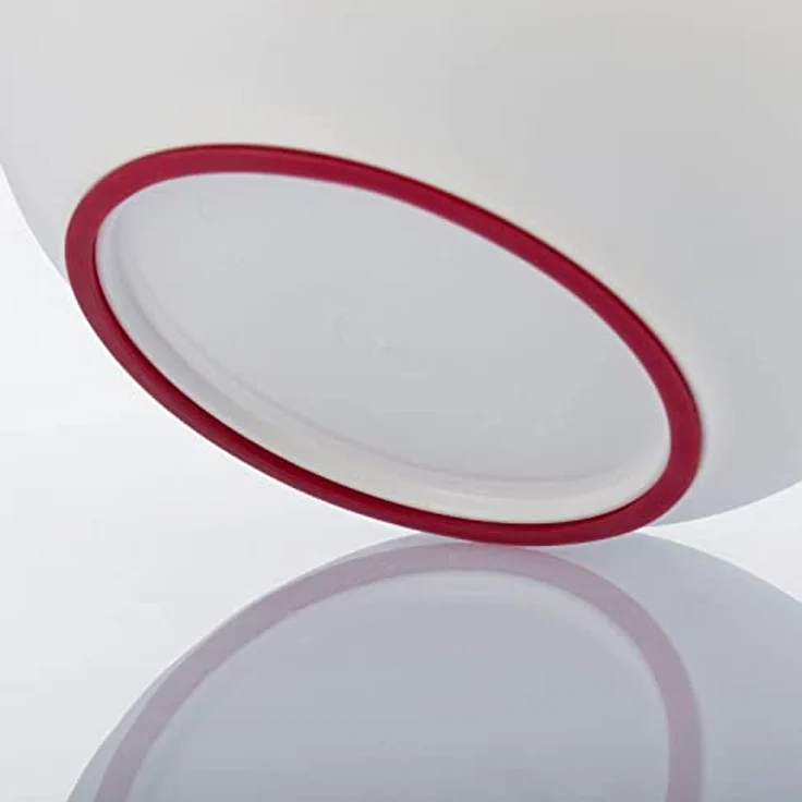 Westmark Back-Set, 3-tlg.: 1 Rührschüssel 2,5 l, 1 Quirltopf 1 l, 1 Messkanne 1 l, Kunststoff, Weiß/Rot/Klar, 315322E7 – Bild 3