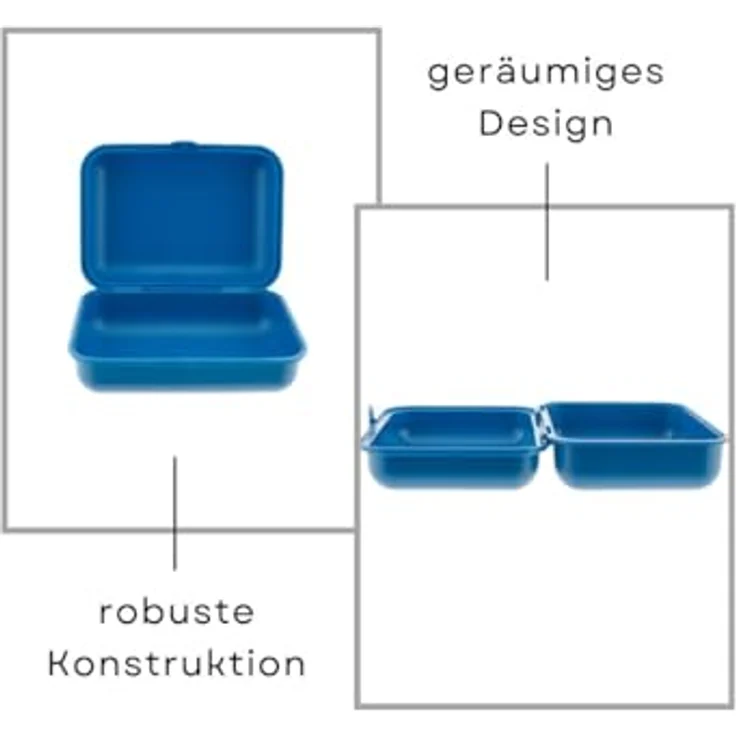 COFI 1453 Lunchbox 3er-Set, spülmaschinenfest, stapelbar, 1600 ml, BPA-freier Kunststoff, Made in Germany – Bild 5