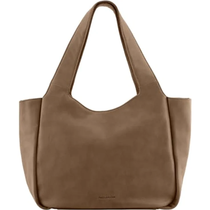 FredsBruder Just Easy Shopper Tasche aus 100% Leder, 33 cm x 15 cm x 26.5 cm, braun – Bild 1