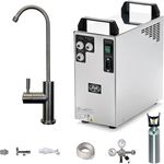 BieTal® Tafelwassergerät Wassersprudler Sprudelwasseranlage mit Zapfstelle und Zubehör - Edelstahl Wasserhahn