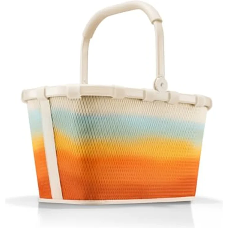 REISENTHEL® carrybag mesh tropical, mehrfarbiger Einkaufskorb aus wasserabweisendem Polyester mit 22 l Volumen, 28 x 48 x 29 cm, stabiler Aluminiumrahmen – Bild 3