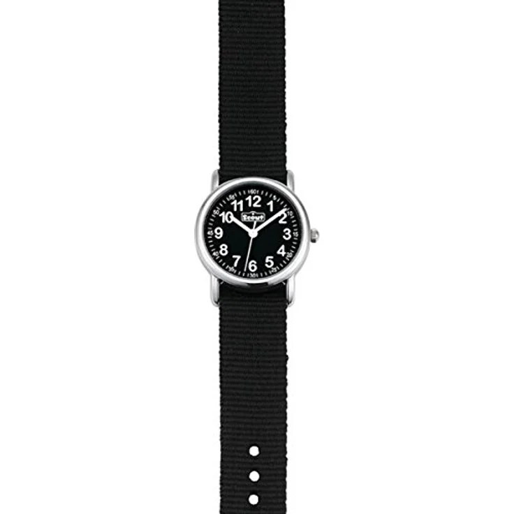 Scout Jungen-Armbanduhr Analog Quarz Textil 280304002, Wasserdicht bis 5 Bar, Gewebtes Stoffband, Mineralglas – Bild 2