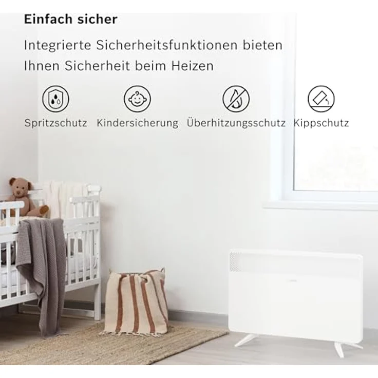 Bosch Hausgeräte Heat Convector HC 4000-20, Heizkörper mit Thermotechnik für effiziente Wärmeverteilung – Bild 3