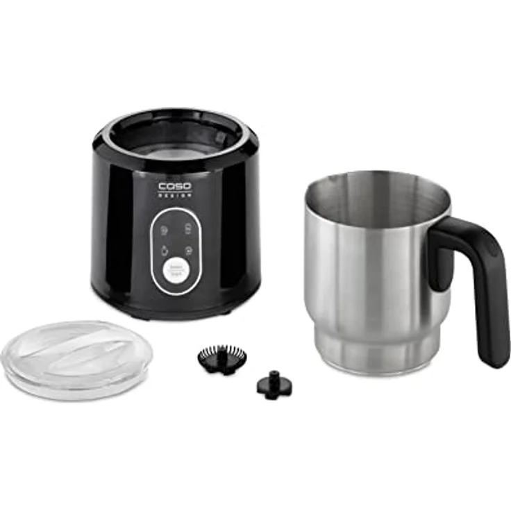 Caso Fomini Choco Black 1665 Milchaufschäumer, 250 ml Aufschäumen, Choco-Funktion, Überhitzungsschutz, Abschaltautomatik, Touch Control, schwarz – Bild 6