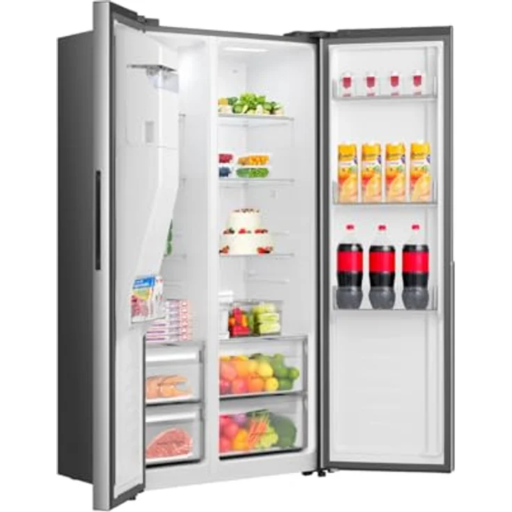 Gorenje NRS917E61X, freistehender Side-by-Side Kühlschrank, Edelstahl, 178.6 x 91.1 x 61.5 cm – Bild 5