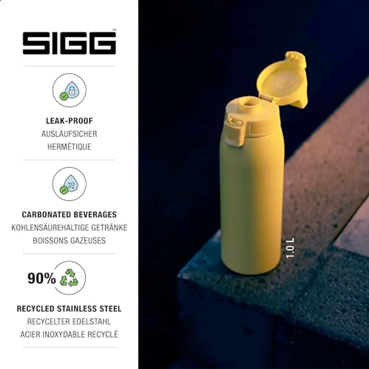 SIGG Trinkflasche Shield One Ultra Lemon 0,75L, gelb – Bild 4
