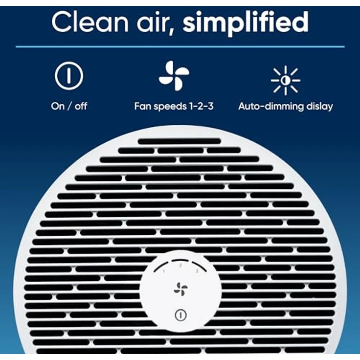 Blueair Blue Pure Mini Max Luftreiniger, kompakter Luftwäscher entfernt 99,97% Staub, Pollen und Rauch, leise und tragbar, blau – Bild 5
