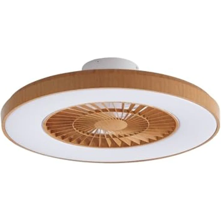 Lindby Teleo LED Deckenventilator mit Lampe, dimmbar, 1-flammig, Sommer- und Wintersicht, inklusive Fernbedienung, energiesparend für Wohnzimmer und Büro – Bild 1