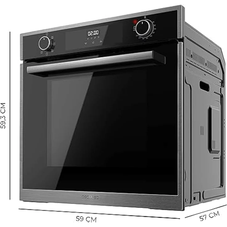 Cecotec Backofen Bolero Hexa M226000 Edge A, 2800 W, 72 L, 7 Funktionen, Touch Control, Steam Assist und EasyClean, Konvektionsmodus – Bild 3