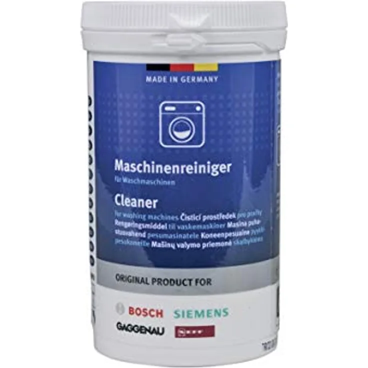 Bosch Reinigungspulver Original 311925 für Waschmaschinen, kompatibel mit SIEMENS, NEFF, GAGGENAU, VIVA, BALAY