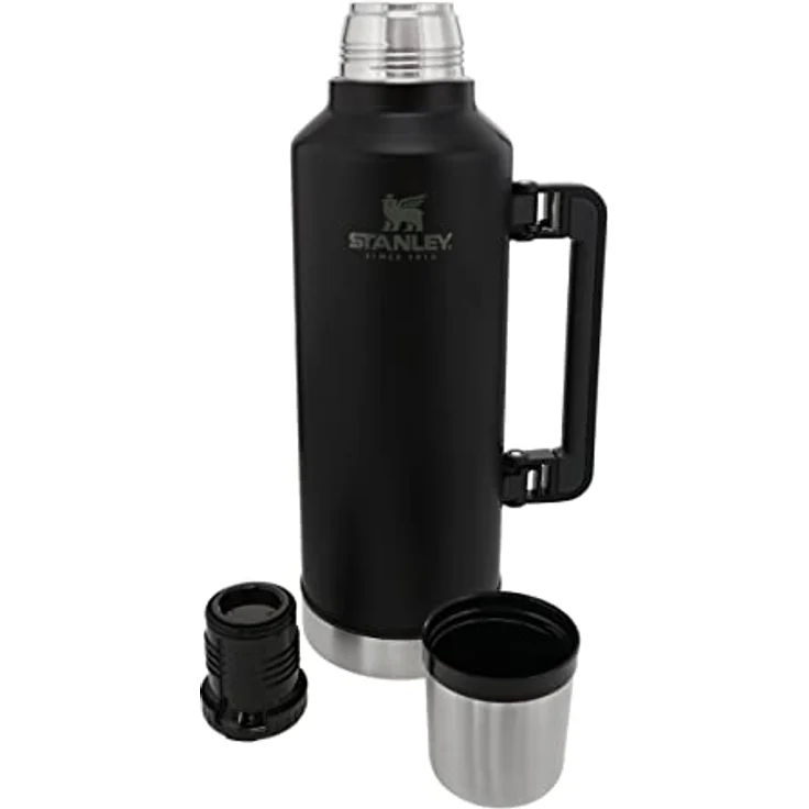 Stanley Classic Legendary Thermosflasche 2.3L Matte Black Pebble - Edelstahl Thermoskanne - BPA-frei - Thermos Hält 48 Stunden Heiß - Deckel Fungiert Auch als Trinkbecher - Spülmaschinenfest – Bild 4