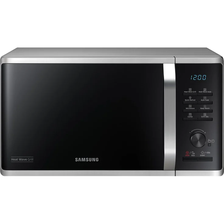 Samsung MG23K3575AS/EO, Grill-Mikrowelle mit 23 l, 800 W, LED-Display, schwarzes Design