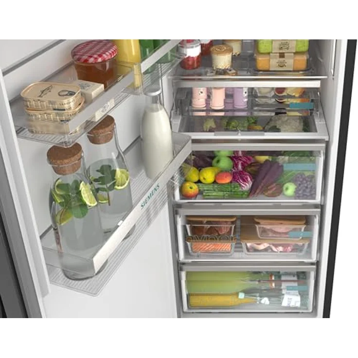 Siemens iQ500 KS36NAXCG, Freistehender Kühlschrank, 186.2 x 59.5 cm, Gebürsteter schwarzer Stahl, AntiFingerprint – Bild 7