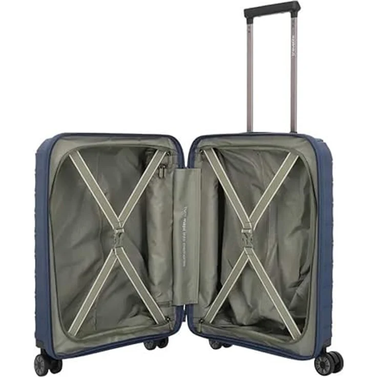Travelite Mooby Kabinentrolley S 55 cm, 4 Rollen, 100% Polypropylen, blau – Bild 7