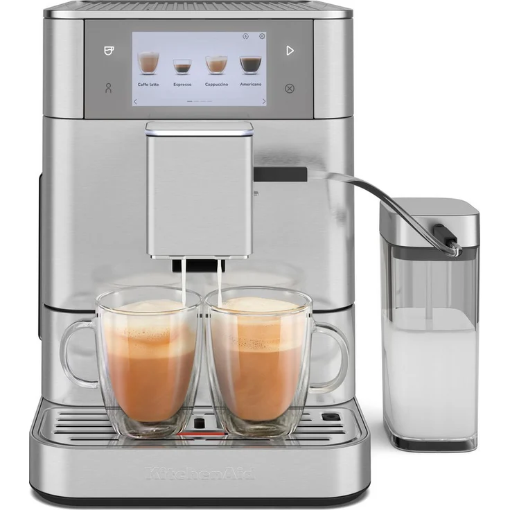 KitchenAid Kaffeevollautomat 5KES8558ESX, Espresso, Americano, Latte, Cappuccino, 40 Rezepte