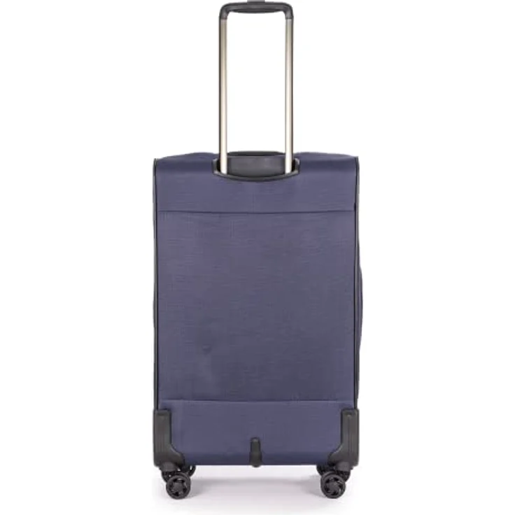 Stratic Bendigo Light + Koffer Weichschale Reisekoffer Trolley Rollkoffer mittelgroß, TSA Kofferschloss, 4 Rollen, Erweiterbar, Größe M, Navy – Bild 4