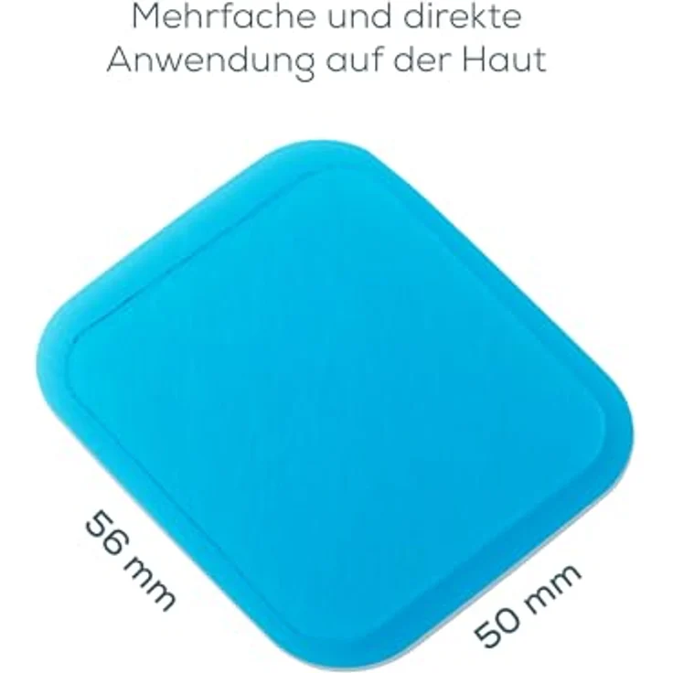 Beurer Nachkaufset EM 50 Gel Pads Massagegerät, blau, 6 Stück – Bild 6
