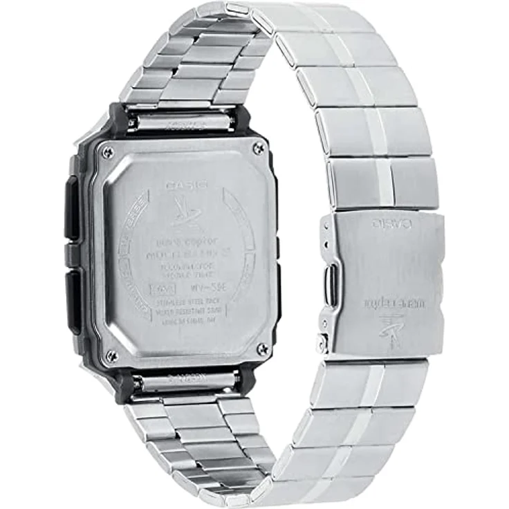 Casio Herren Funkuhr WV-59RD-1AEF Edelstahl, digital – Bild 3