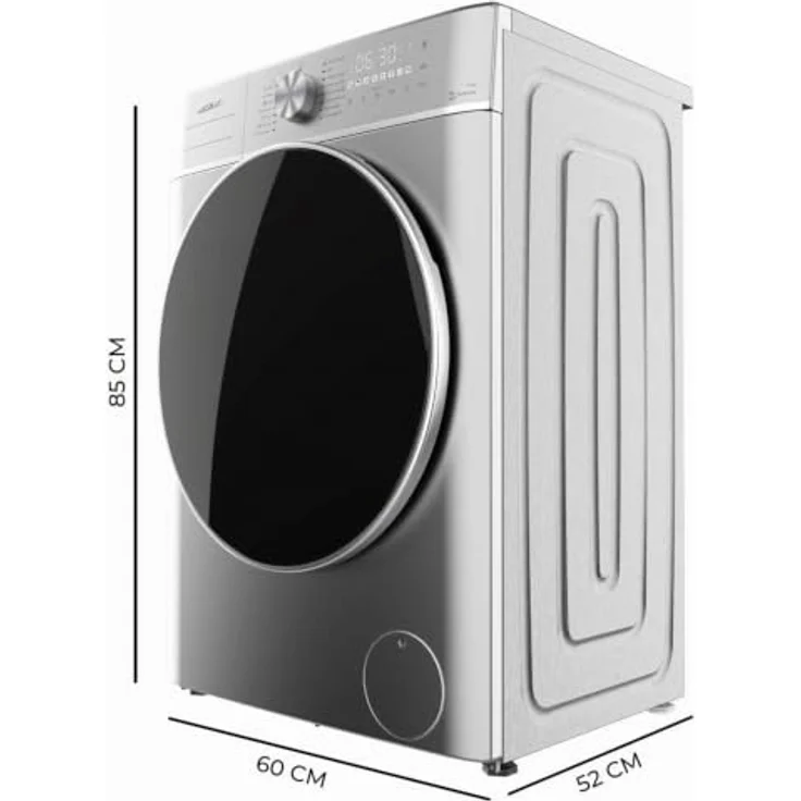 Cecotec Bolero DressCode 8800 Inverter Steel A, Waschmaschine 8 kg mit 16 Programmen, DelayStart und KidLock – Bild 2