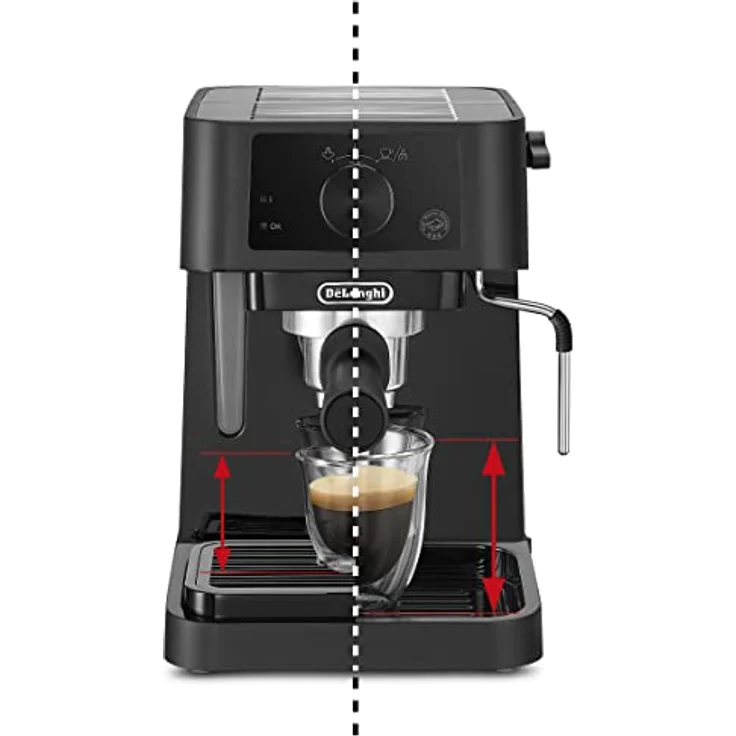 De'Longhi Stilosa Advanced EC235.BK Kaffeemaschine mit 15 bar Druck, 1100 W, 1 l, Schwarz – Bild 4