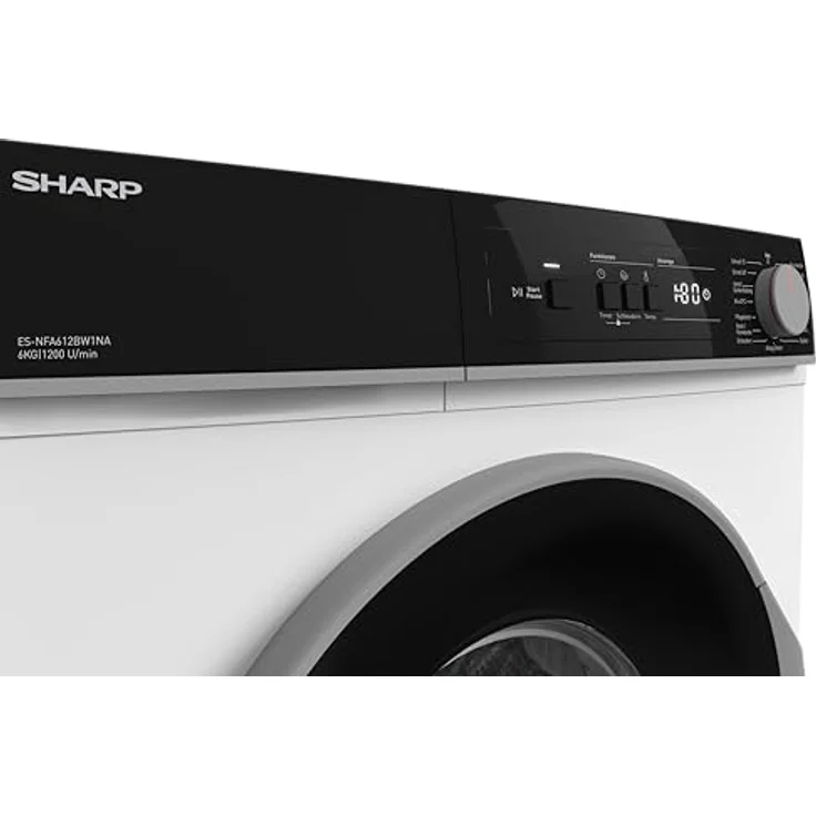 Sharp ES-NFA612BW1NA-DE Waschmaschine 6 kg, Slim 42 cm Tiefe, effiziente und zuverlässige Nutzung – Bild 8