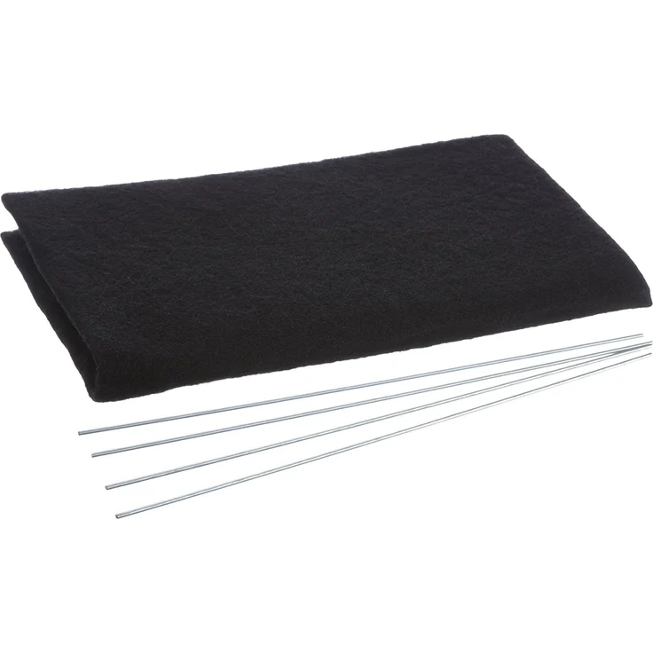 Bomann KFM 565, Dunstabzugshauben-Aktivkohlefilter, Maße 310 x 480 x 3 mm, schwarz – Bild 6