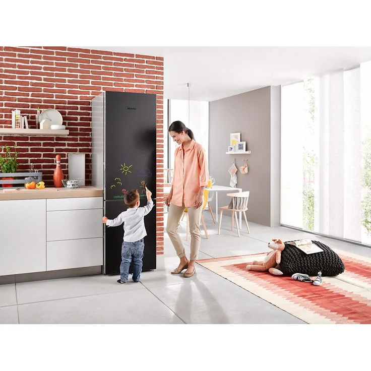 Miele KFN 29283 D bb Kühl-Gefrierkombination, freistehend, schwarz, NoFrost, Breite 60 cm, Energieklasse D – Bild 5