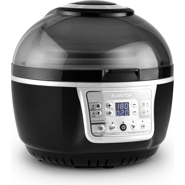 Klarstein VitAir Turbo Heißluftfritteuse, 9 l, 1400 Watt, grau-schwarz – Bild 1