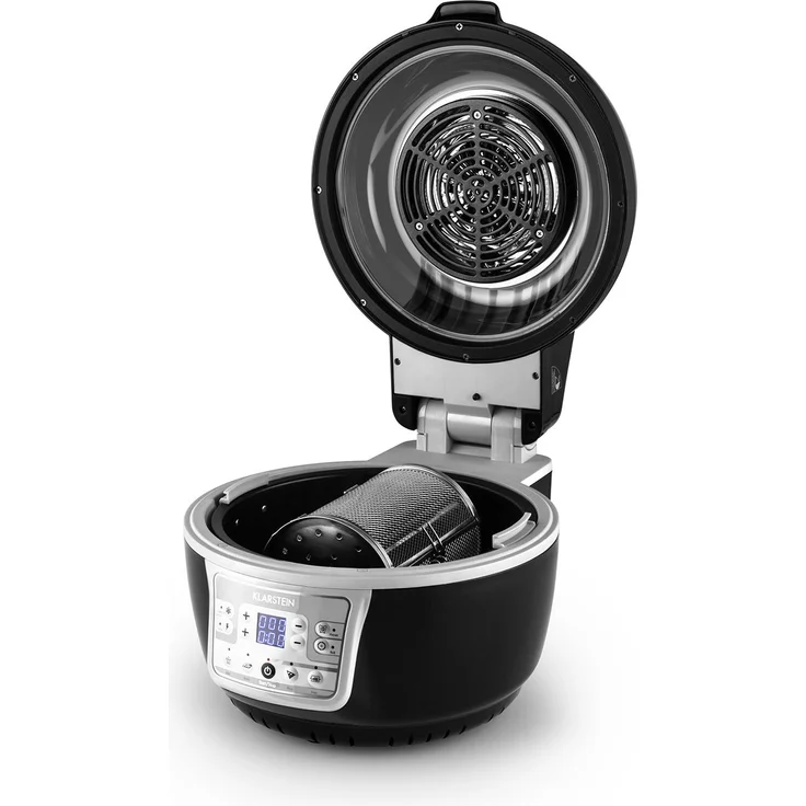 Klarstein VitAir Turbo Heißluftfritteuse, 9 l, 1400 Watt, grau-schwarz – Bild 8