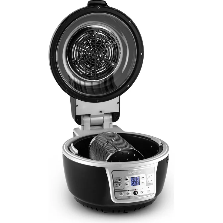 Klarstein VitAir Turbo Heißluftfritteuse, 9 l, 1400 Watt, grau-schwarz – Bild 2