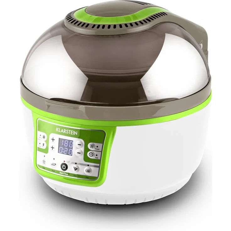 Klarstein VitAir Turbo Heißluftfritteuse, 9 l, 1400 Watt, grün-weiß – Bild 9
