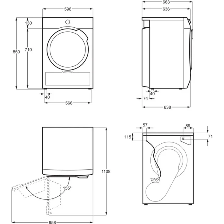 AEG T8DE86685, Wärmepumpentrockner, A+++, Fassungsvermögen 8 kg, Standgerät, Breite 60 cm, Trommelinnenbeleuchtung, Wärmepumpe - Preisvergleich – Bild 6