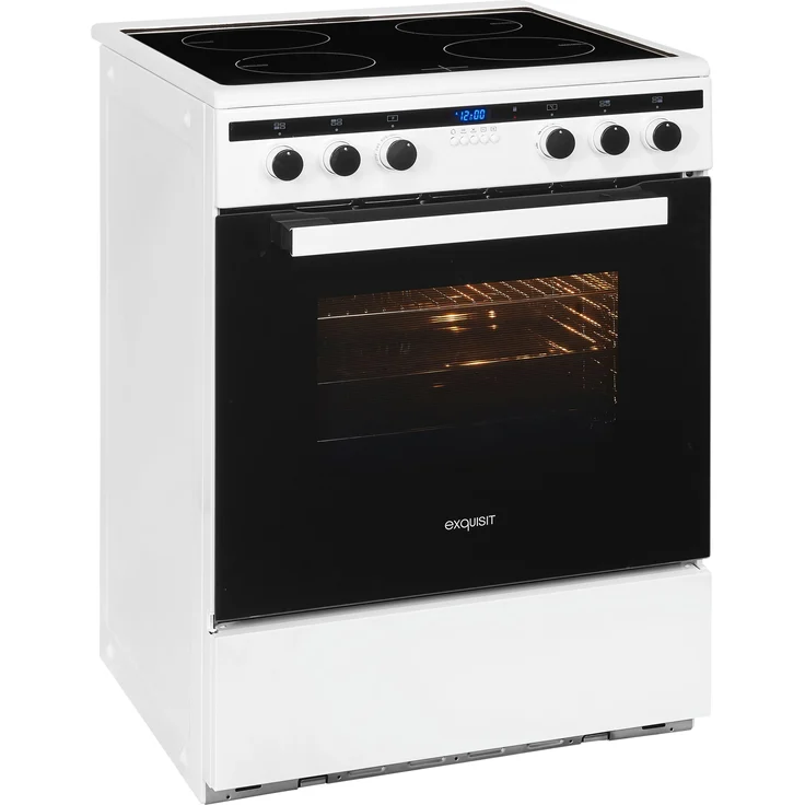 Exquisit EHI 60-3, Herd, A, Standgerät, Betriebsart Ofen elektrisch, Anzahl Kochfelder 4, Volumen 65 l, Breite 64,5 cm – Bild 3