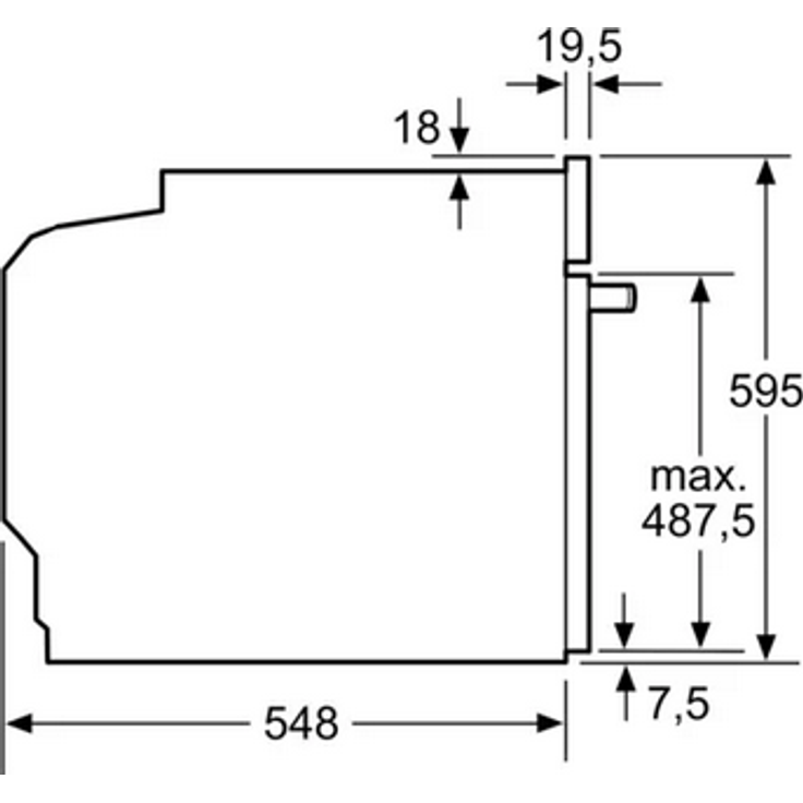 Bosch HBG676EB6 Serie 8 Backofen, Einbaugerät, Energieeffizienzklasse A+, Volumen 71 l, Breite 59,5 cm, groß (ab 65 l), Pyrolyse-Selbstreinigung, PerfectRoast, 4D Heißluft, schwarz – Bild 7