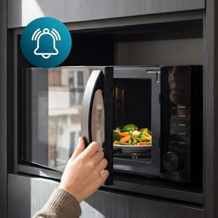 Cecotec Proclean 5105, Solo-Mikrowelle mit 20 l und 700 W, schwarz, mit mechanischem Timer und Grillfunktion – Bild 8