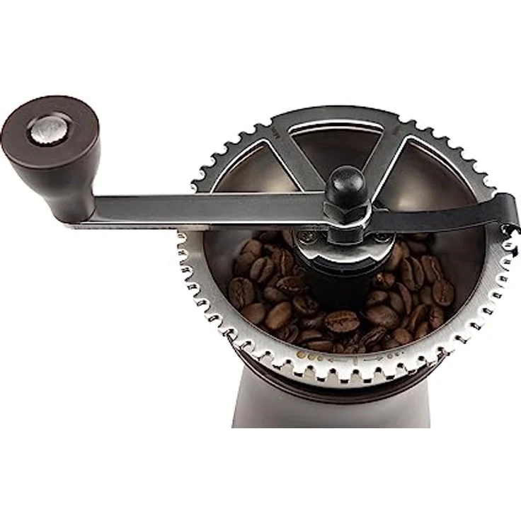 Peugeot Manuelle Kaffeemühle Kronos mit einstellbarem Mahlwerk, Stahl, Braun, 35853 – Bild 4