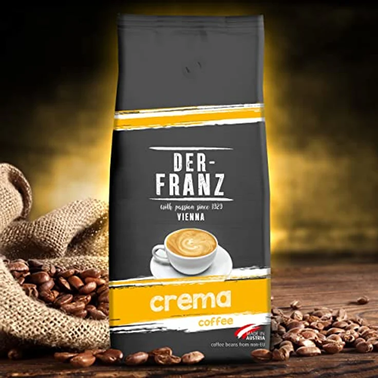 Der-Franz Crema-Kaffee UTZ, ganze Bohne, 1000 g – Bild 5