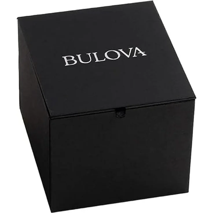 Bulova Automatikuhr Surveyor 96B469, Herrenarmbanduhr aus Edelstahl mit hellblauem Zifferblatt, Kalenderfunktion, kratzfestem Synthetik-Saphirglas – Bild 5