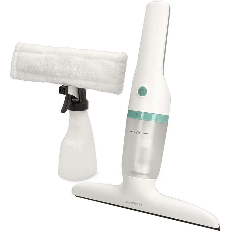 Nedis Fenster Staubsauger, 28 cm Abziehbreite, tragbar mit wiederaufladbarem Lithium-Ionen-Akku, Weiss