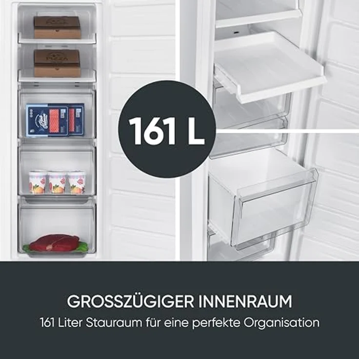 SEVERIN GS 8868 Gefrierschrank No Frost, 161 Liter, Energieeffizienzklasse C, elektronische Steuerung, schnellgefrierfunktion – Bild 6