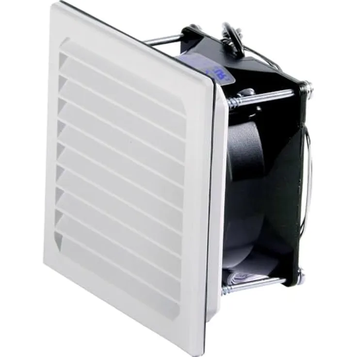 Elmeko LV 100, Belüftungsventilator 24V DC mit 28 m³/h Luftdurchsatz, leise 36 dB, kompakte Abmessungen 105 x 105 x 59,5 mm